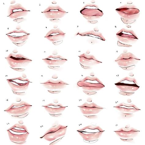 anime lips drawing